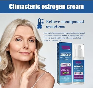 Estro-gen Cream for Hormone Balance,Natural Menopause Comfort Balances& Bioidentical Estro-gen Cream for Women,for Internal and External Balance Metabolism,Gift for a Middle-Aged Friend,100ml-Blue Box