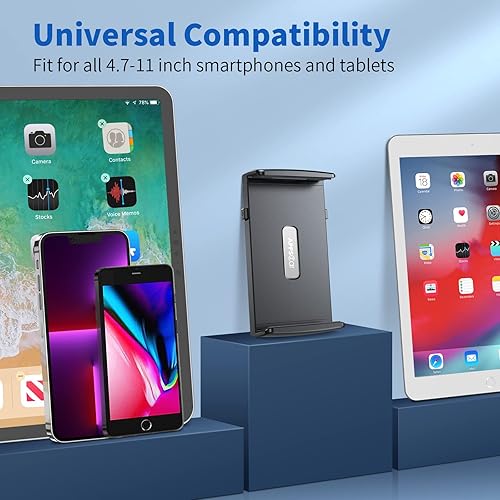 Miniatura 7 de APPS2Car Soporte para iPad para automóvil, rotación de 360 grados, ventosa, compatible con tabletas y teléfonos de 9.7 a 10.5 pulgadas