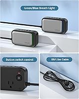 Vista 7 de Regleta de alimentación con puertos USB C, estación de carga USB C de 30 W con 2 tomacorrientes, 3 USB C y 2 USB A, cargador de viaje para múltiples