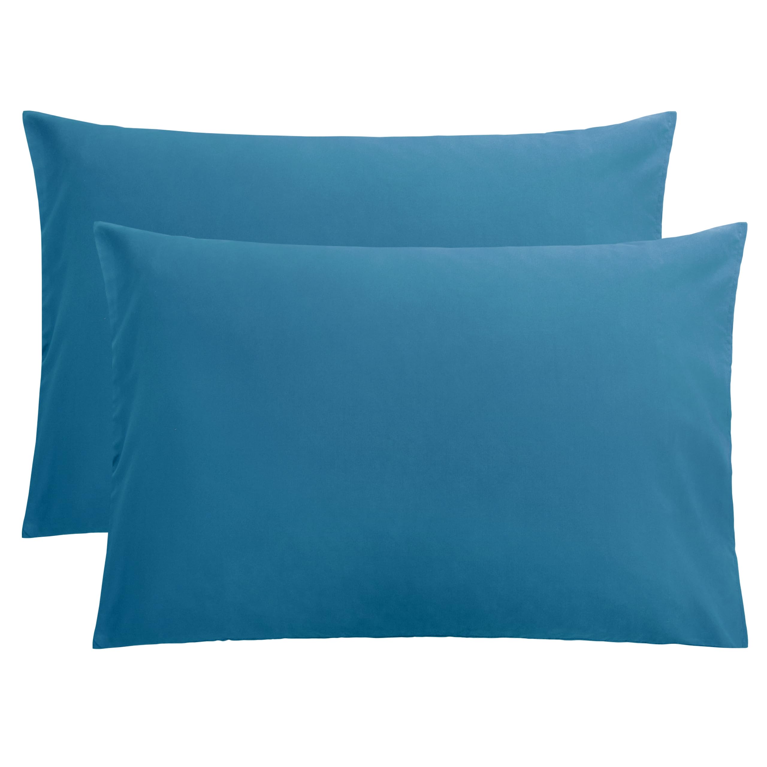 FLXXIE 2-Pack Microfiber Queen Pillow Cases, Envelope Closure, Teal