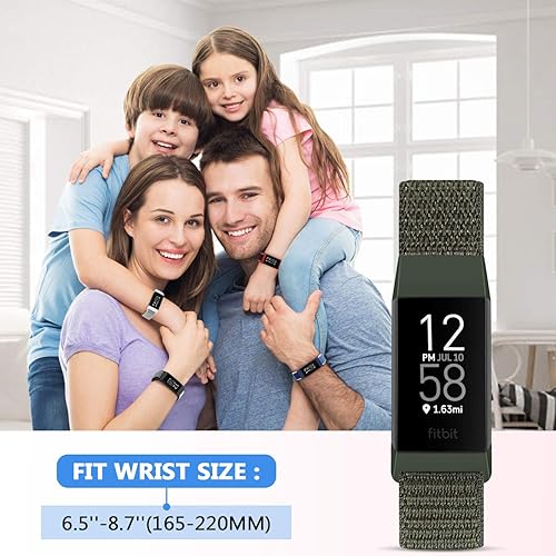 Miniatura 2 de Correas de nailon para reloj, compatibles con Fitbit Charge 4, Charge 3, Edición especial, correa de repuesto suave, deportiva, transpirable con