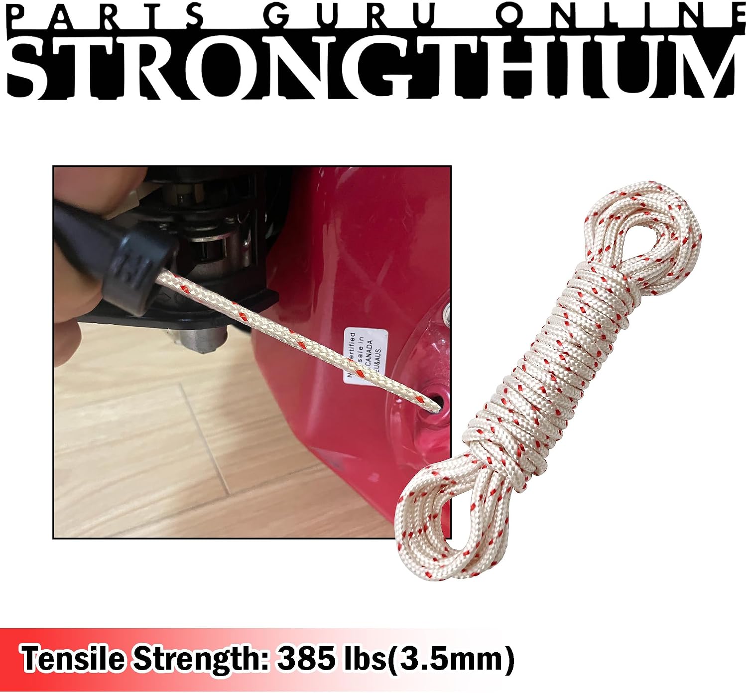 Strongthium 16Ft 9/64 Inch 3.5mm Recoil Starter Rope Pull Cord