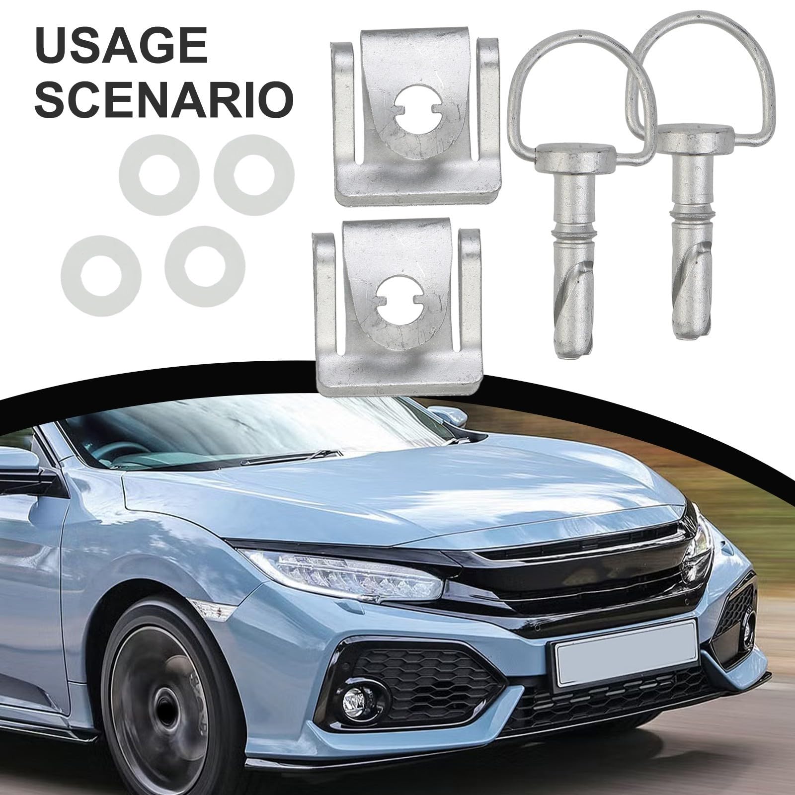 Besttoolifes 2 dadi di fissaggio A4519880067 per viti di copertura motore, compatibile con modelli forTwo 451 2007-2015