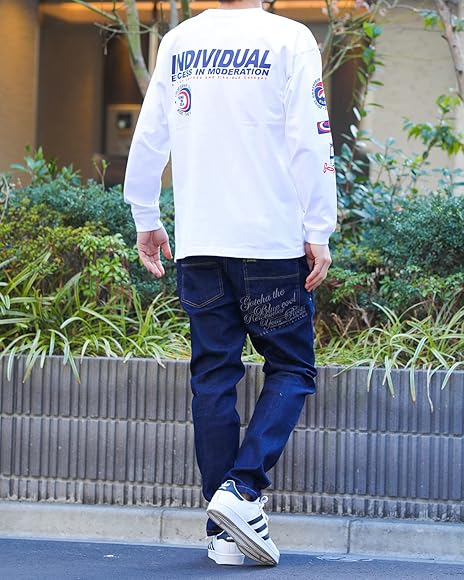 Amazon | [ガッチャ] JAPAN加工 90s サーフ ロンT 231G1113 ブラック M