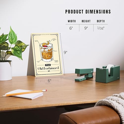 Miniatura 4 de Lantern Press Letrero de metal de 6 x 9 pulgadas, prohibición, receta de cóctel, anticuado