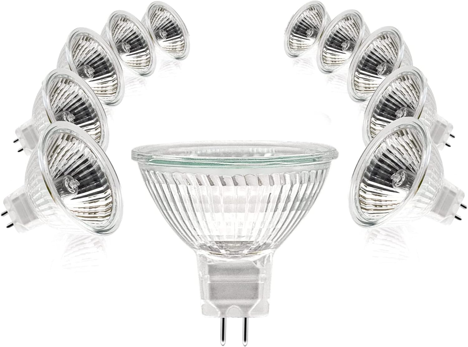 CLAR - Bombilla Halogena 35W, Bombillas 12V, Bombillas Halogenas, Foco 12V, Focos Halógenos, Bombillas 12V, Bombilla Alogena, Dicroicas (Pack 10)