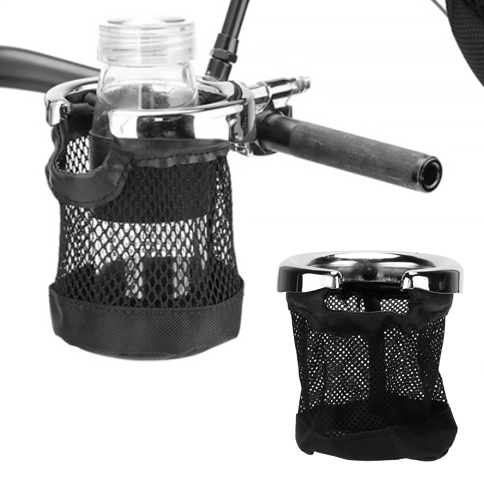 Kierownica motocykla Uchwyt na kubek Składany Składany 7 wewnętrznych gumowych kół zębatych Uniwersalny 22 mm 0,9 cala Kierownica Uchwyt na butelkę z wodą do motocykla Rower Stop
