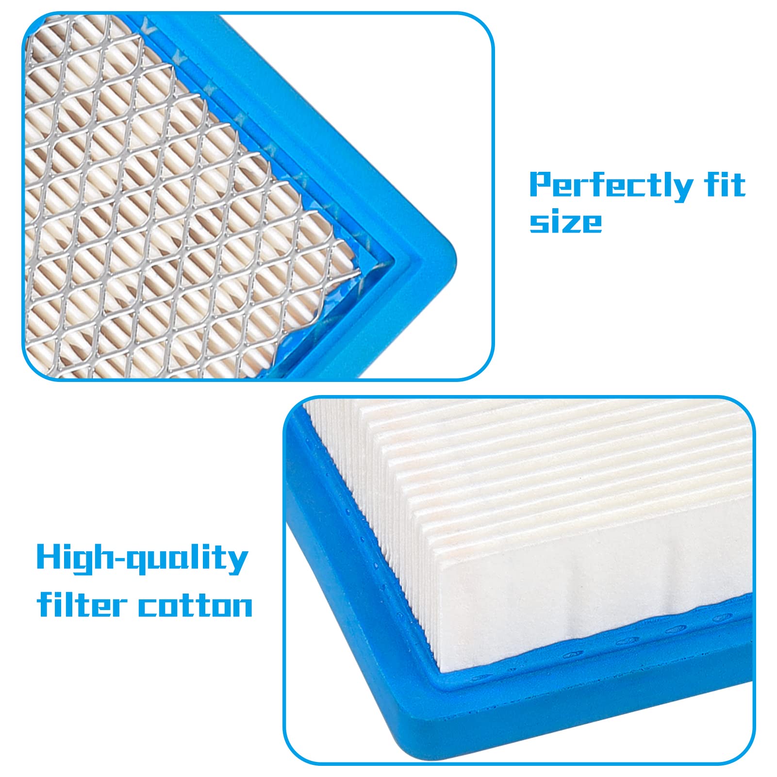 SOLLON Filtre à Air Pré-filtre Pour Tecumseh 36046 36634 740061 OH95 OH195 OHH50 OHH55 OHH60 VLV50 VLV55 VLV60 VLV66 VLV126 4 5.5 PS Tondeuse à Gazon à Moteur