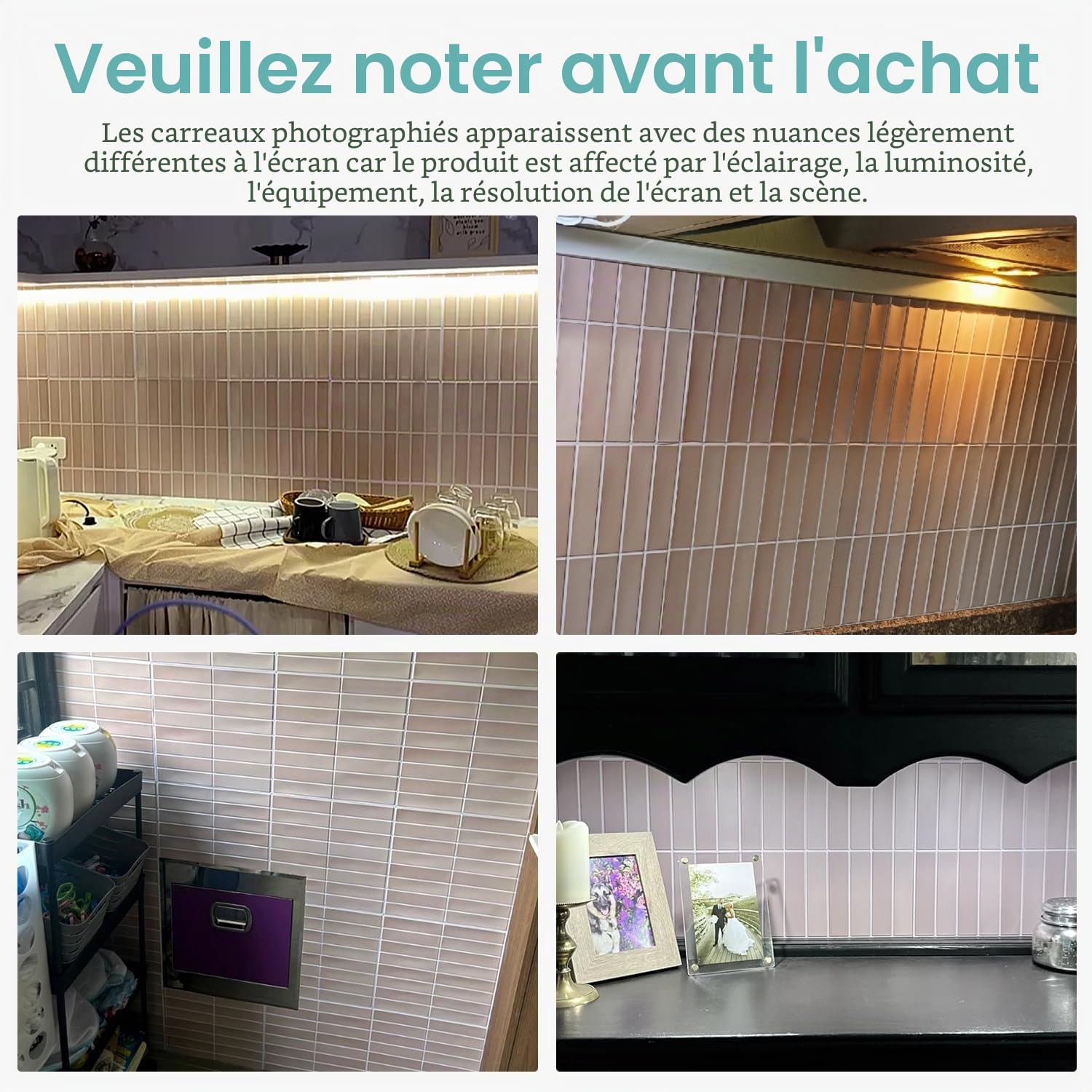 Commomy Lot de 10 feuilles de carreaux muraux en pierre 3D pour cuisine, buanderie, salle de bain, décoration murale (30 x 30 cm)
