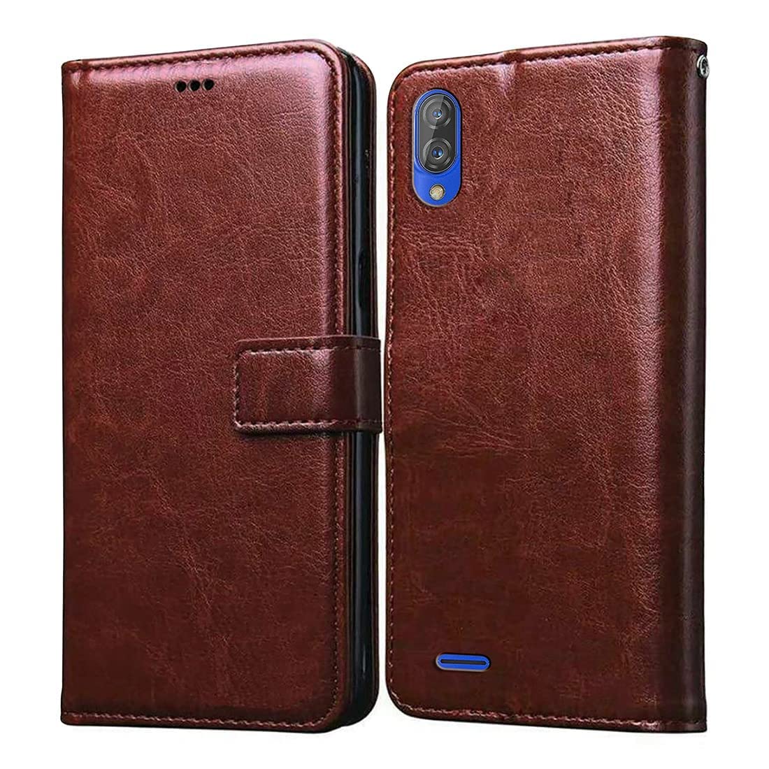 Amazon Brand - Solimo Flip Leather Mobile Cover (Soft & Flexible Back case) for Gionee Max (Brown) (B08W4K4X9T) Amazon Price History, Amazon Price Tracker