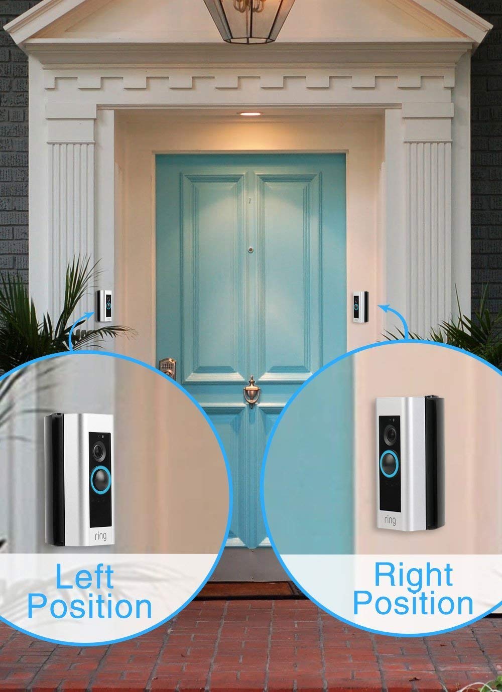 CAVN Angle Mount (30 to 55 Degree) Compatible with Ring Video Doorbell Pro, Angle Mount