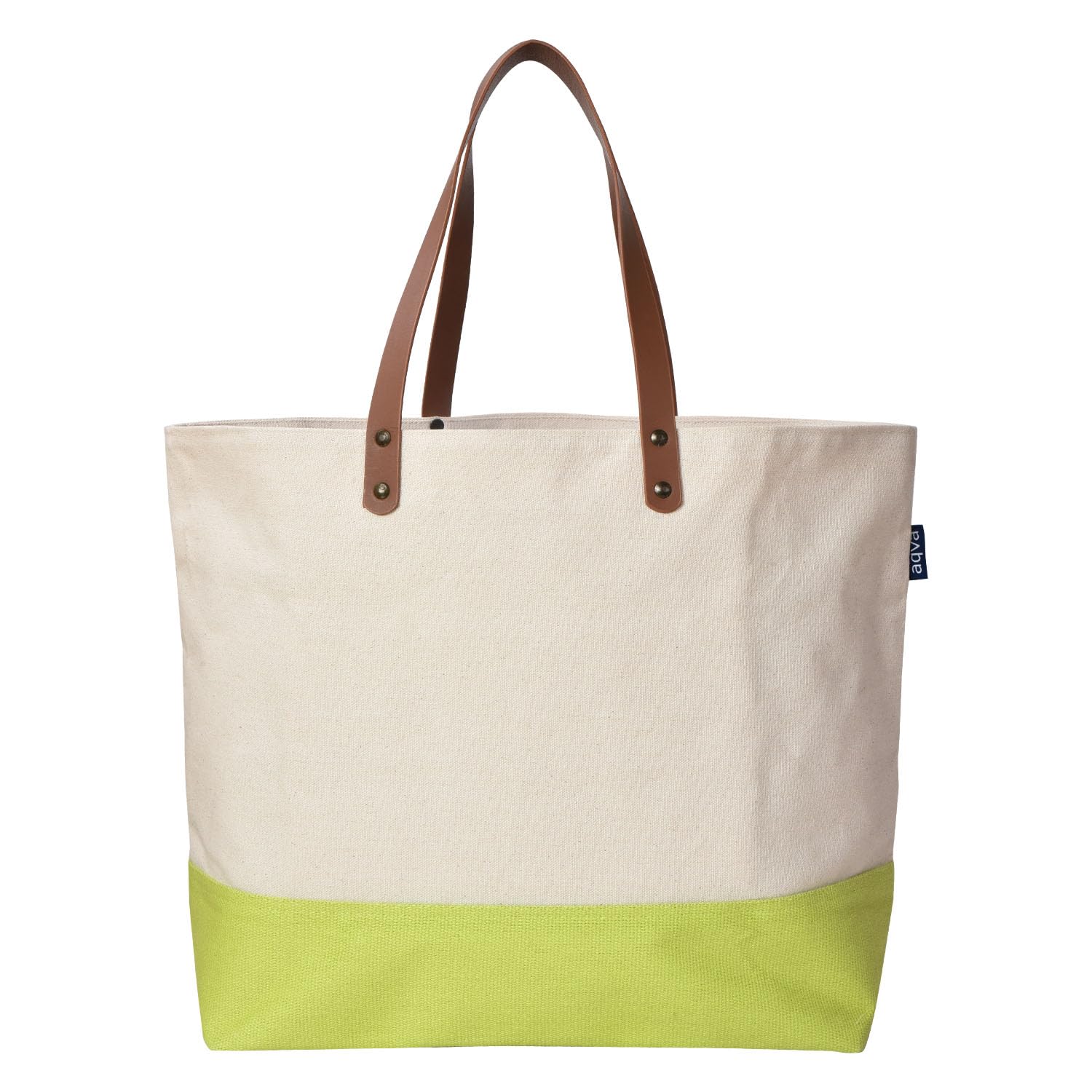 See full amazon price history chart for AQVA Colorblock Cotton Canvas Tote Bag for Women with Leather Handles | Large Capacity | Stylish Multipurpose/Versatile Handbag with Zipper | Shoulder Bag for Laptop, Office & Travel (Lime) AQVA Colorblock Cotton Canvas Tote Bag for Women with Leather Handles | Large Capacity | Stylish Multipurpose/Versatile Handbag with Zipper | Shoulder Bag for Laptop, Office & Travel (Lime) (B0CF5PY12D) Amazon Price History, Amazon Price Tracker