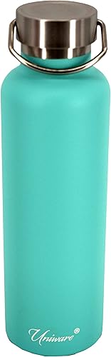 Miniatura 3 de UNIWARE Frasco de vacío negro de doble pared de acero inoxidable (25.4 fl oz), 2.9 x 2.9 x 10 pulgadas