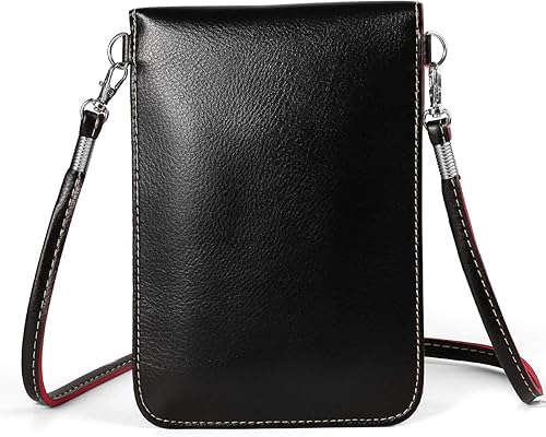 Miniatura 3 de Bolso bandolera para mujer para iPhone 1312 miniGalaxy Note 20S22 UltraS21S20 FE (negro)