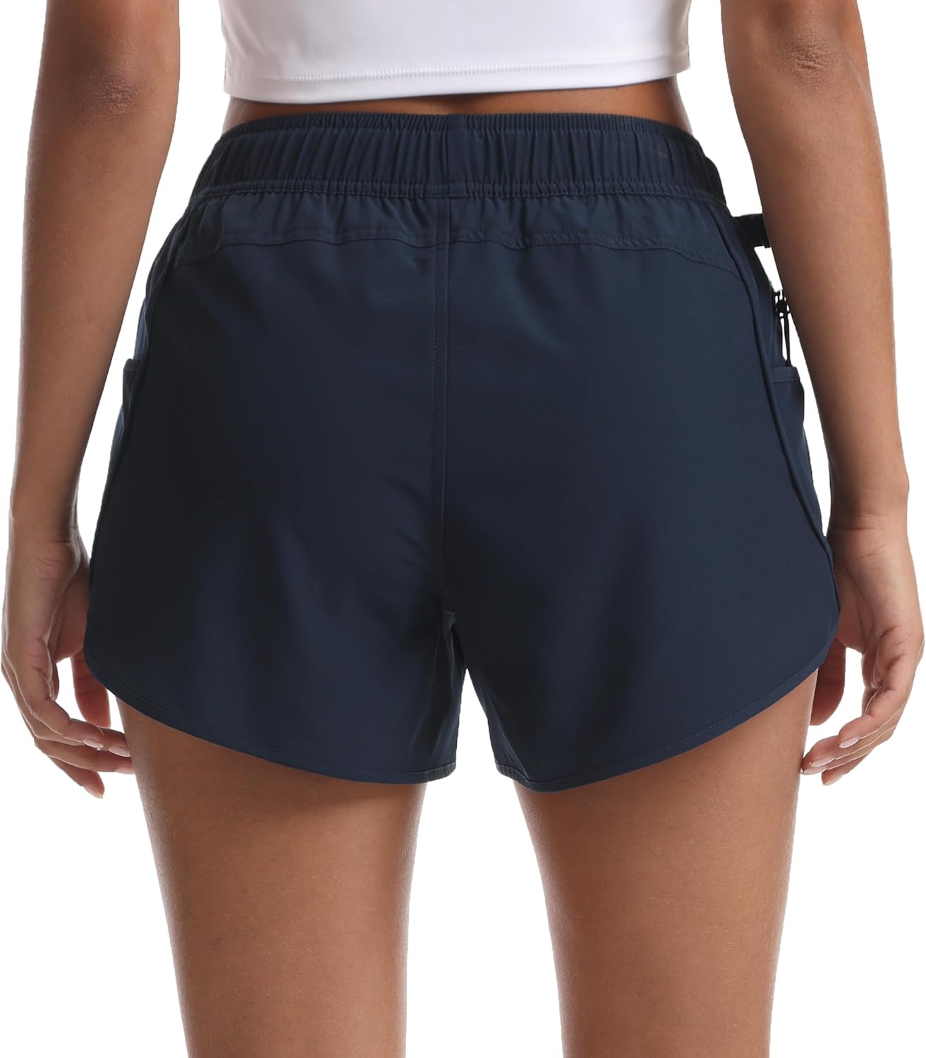 Running Shorts for Women with Liner Athletic Sport Pants Lightweight Gym Workout Shorts with Pockets - Image 5