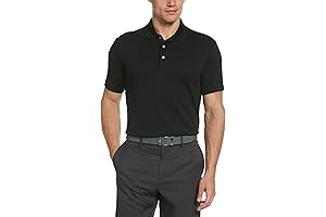 Men's Airflux Solid Mesh Short Sleeve Golf Polo Shirt