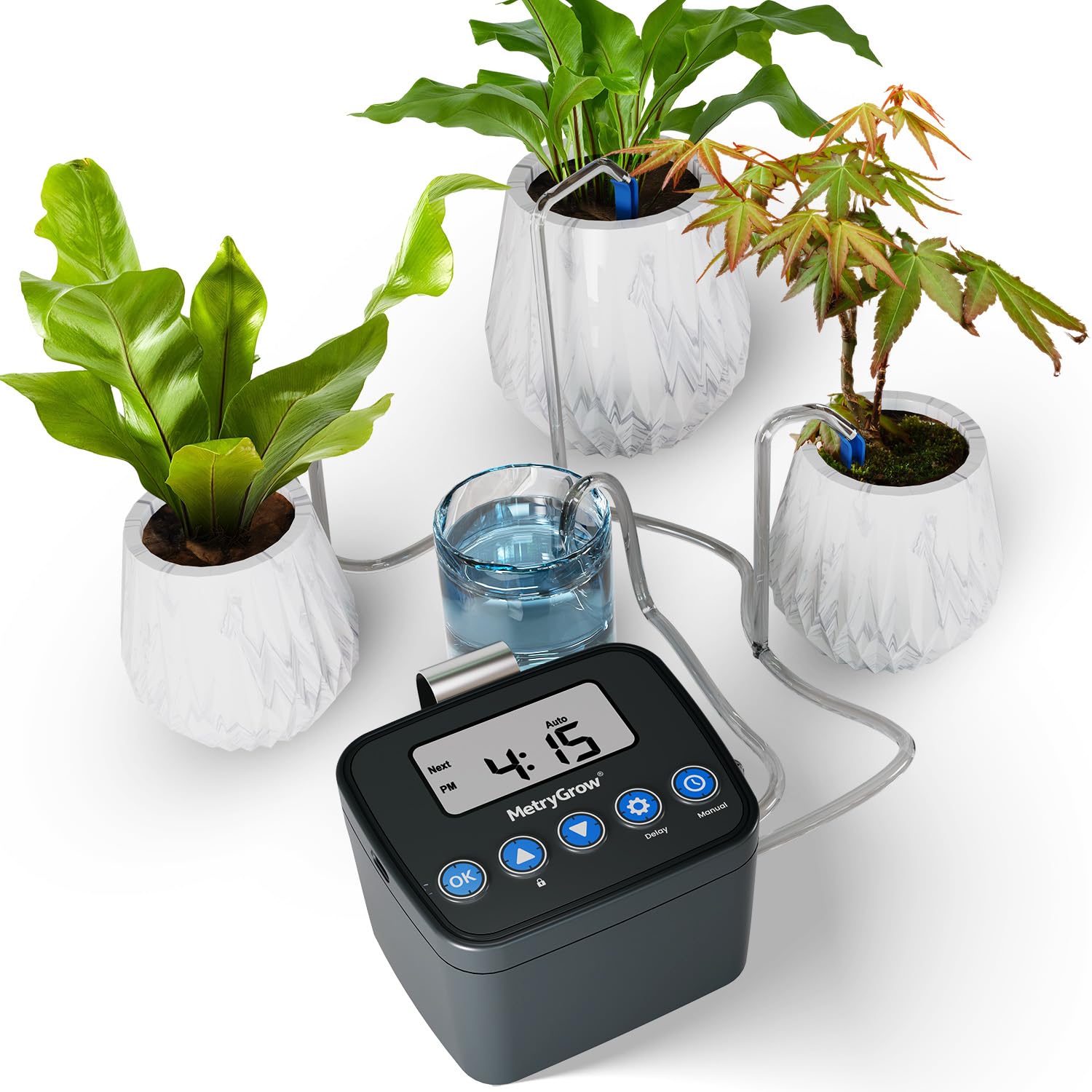 Photo 1 of Automatic Watering System for Potted Plants, Drip Irrigation Kit System, Plant Self Watering Devices for Office Patio Greenhouse GrowTent, with Programmable Water Timer?Black
