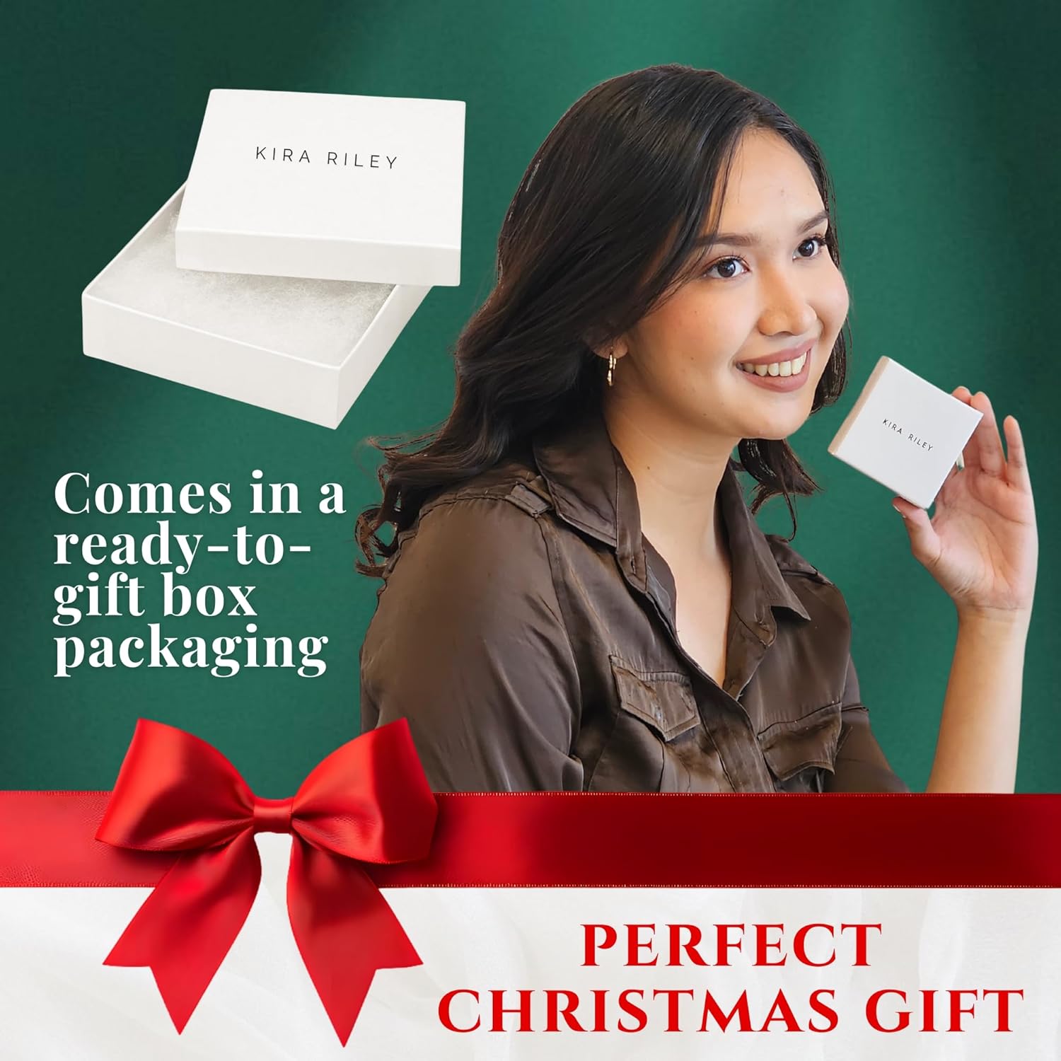 Christmas Gifts for Women Wife 14k Solid Gold Studs Earrings for Women and Men - Small Real and Pure Round, Butterfly Pushback, Hypoallergenic, Jewelry Gifts - Available in 3 Sizes - Image 3