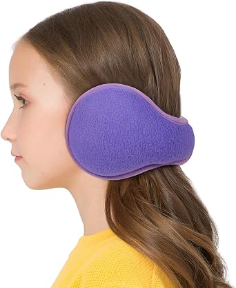 JOEYOUNG Foldable Ear Muffs for Kids 4-9 Years Ear Warmers for Kids Winter Earmuffs for Girls Boys Children