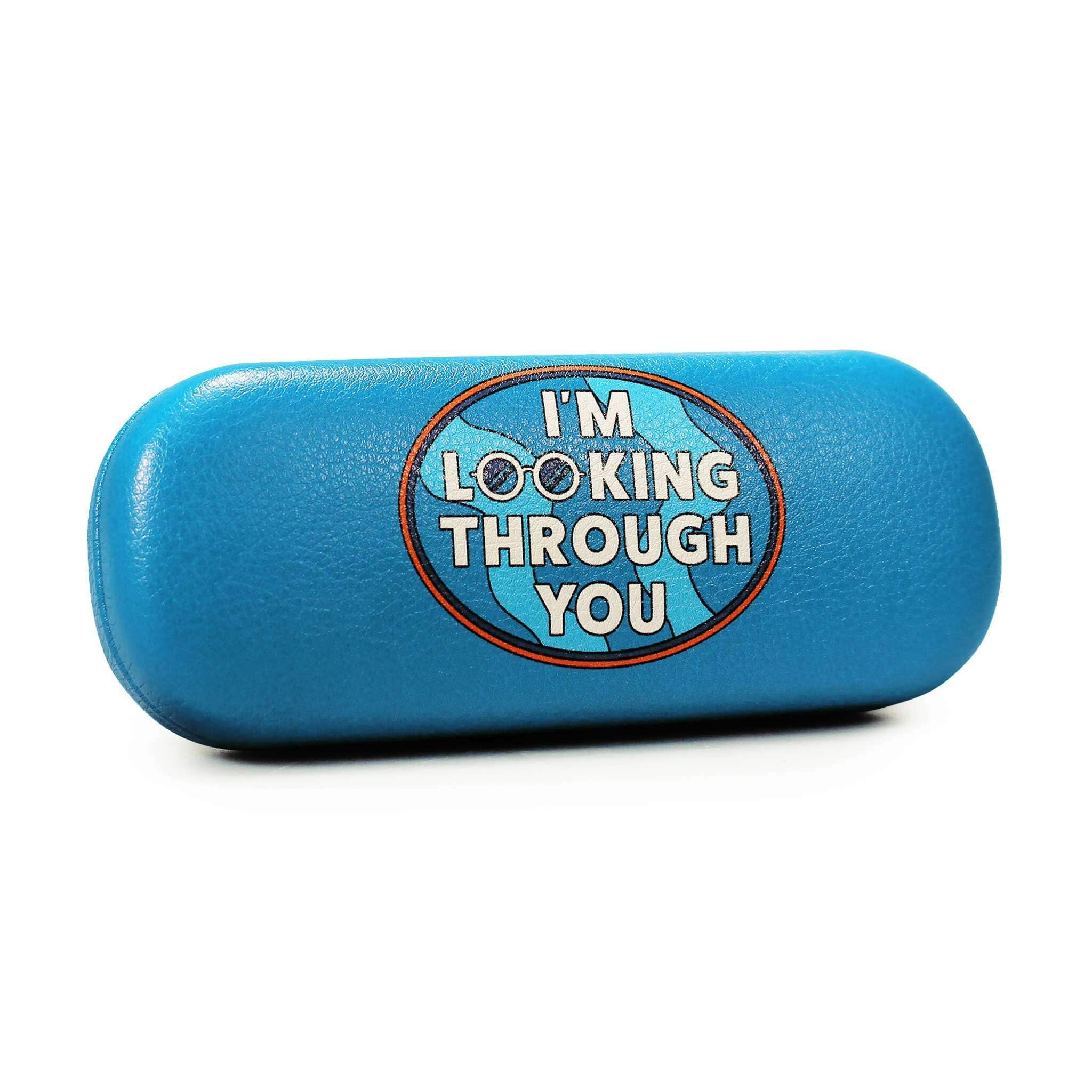 Half Moon Bay | The Beatles | I'm Looking Through You | Cerulean Blue Protective Hard Eyeglass Case | Official Merchandise | Workshop to Record Desk Travel Accessory | Father’s Day 2026 Gift for Dad
