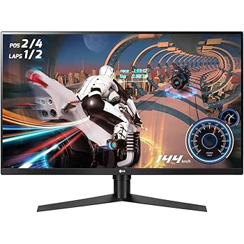 LG 32GK850F UltraGear Gaming Monitor 32" LED VA QuadHD HDR 400, 2560x1440, 1ms MBR, AMD FreeSync 144Hz, HDMI 2.0, Display Port 1.2, USB Hub, Uscita Audio, Stand Pivot, Flicker Safe, Nero