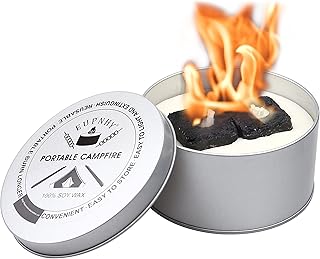 EUPNHY Portable Campfire | Portable Fire Pit | Smores Maker | Lightweight and Portable | 3-5 Hours of Burn Time | Convenient-No Wood-No Embers-No Hassle | Great Gifts for Picnics, Camping and More.