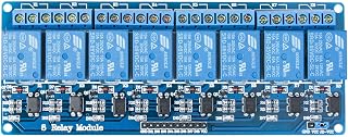 ELEGOO 8-Channel 5V Relay Module with Optocoupler for Arduino UNO MEGA STM32 - 10A AC/DC Safe Isolated Switching