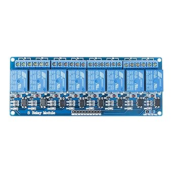 ELEGOO 8 Channel DC 5V Relay Module with Optocoupler Compatible with Arduino UNO R3 MEGA 1280 DSP ARM PIC AVR STM32