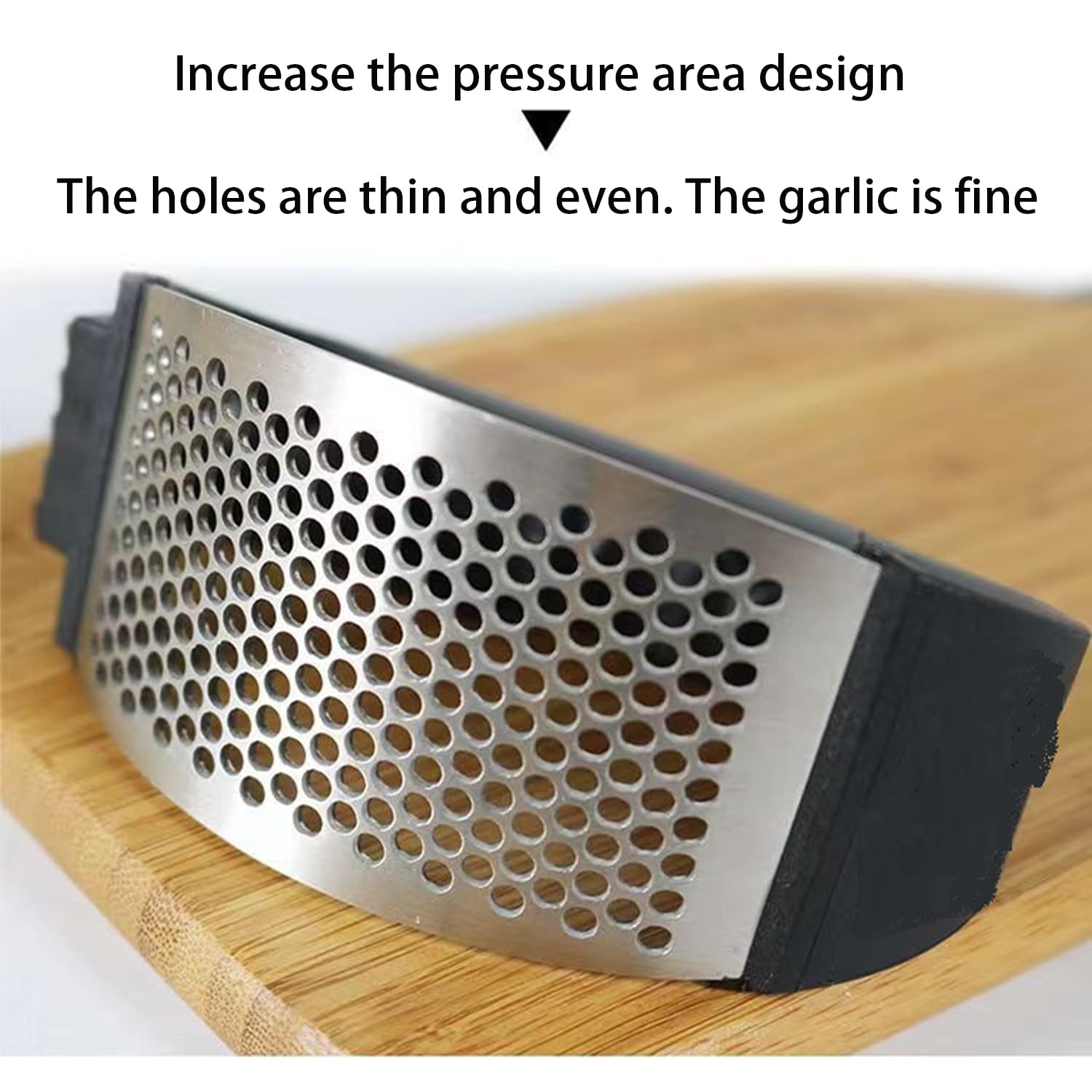 Stainless Steel Garlic Press, Garlic Press Rocker Crusher Masher,Garlic Smasher, Portable Manual Heavy Duty Garlic Mincer, Garlic Chopper (1Pack)