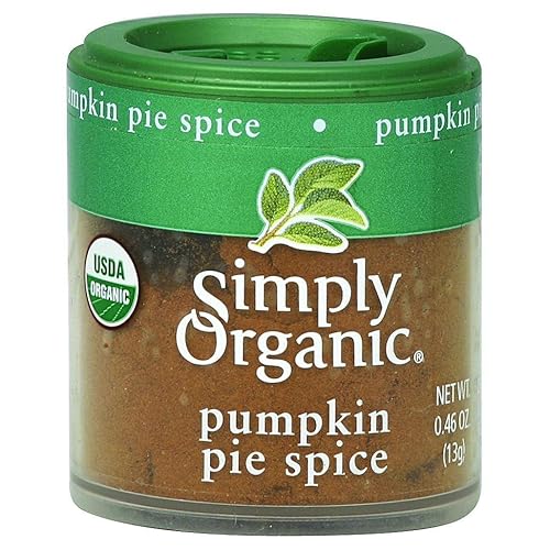 Simply Organic especie orgánica para mini pastel de calabaza - 046oz Simply Organic especie orgánica para mini pastel de calabaza - 046oz