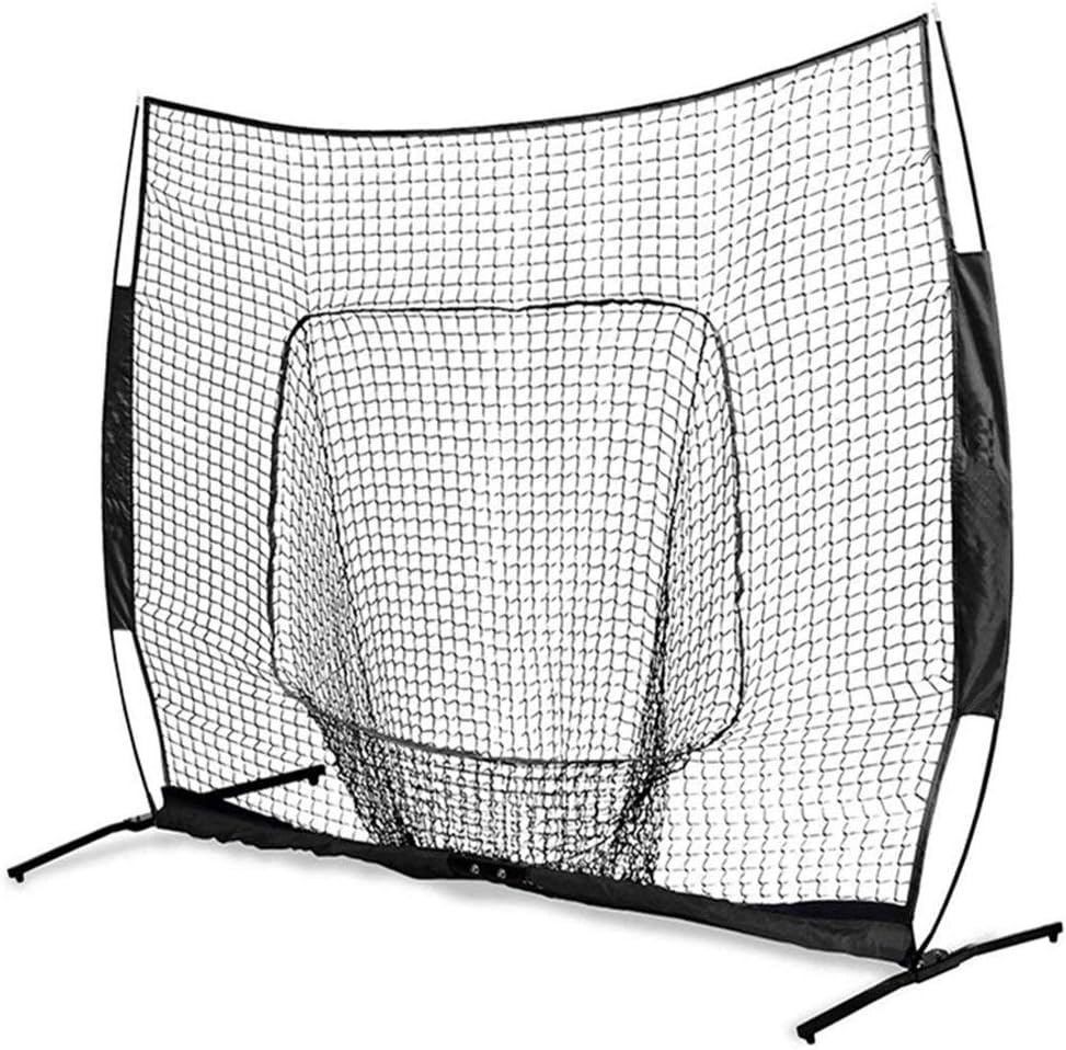 Baseball Softball Net 7x7 Feet Hole Baseball Practice Net Portable Adult Children Baseball Net Training Block Network Fold-up Design Portable Baseball and Softball Practice Net : Sports & Outdoors