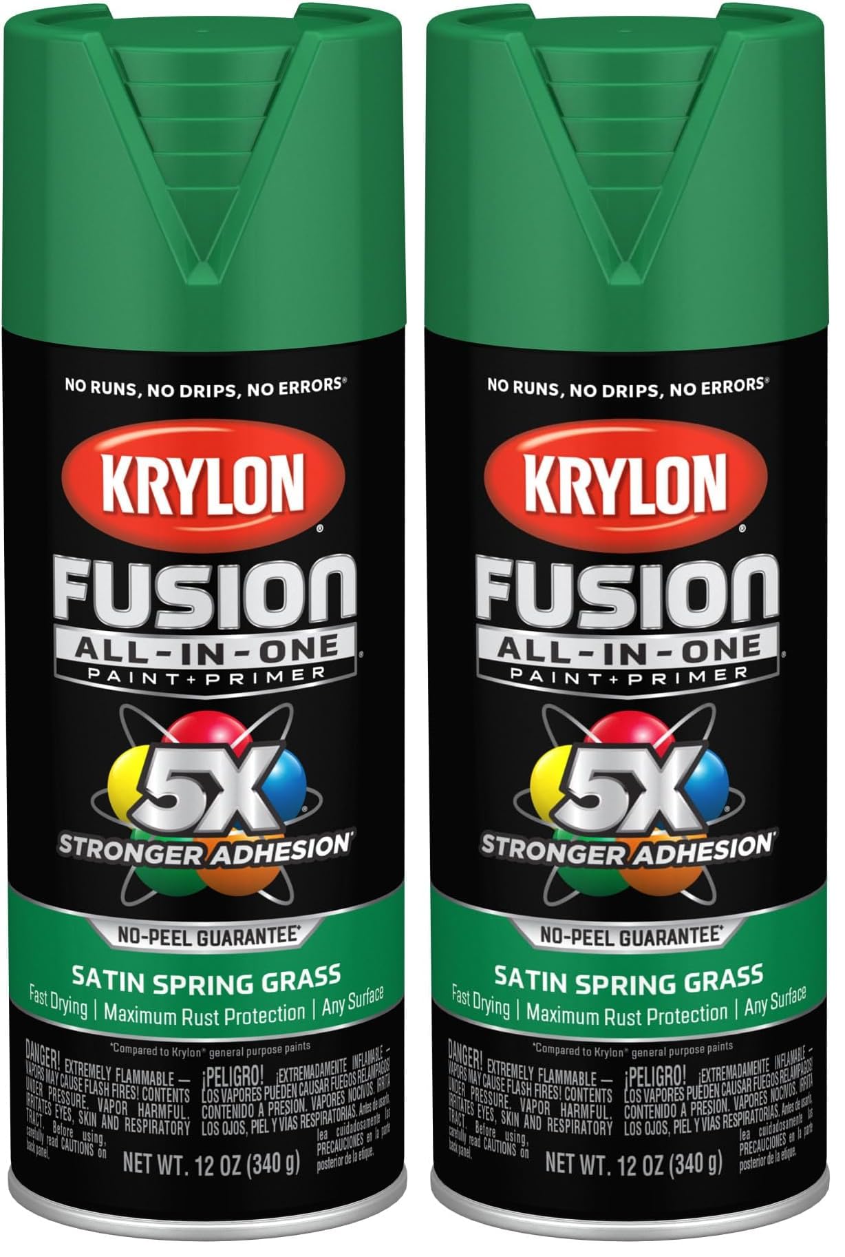 Krylon Fusion ALL-IN-ONE 2751 Satin Spring Grass 12 Ounce (Pack of 2)
