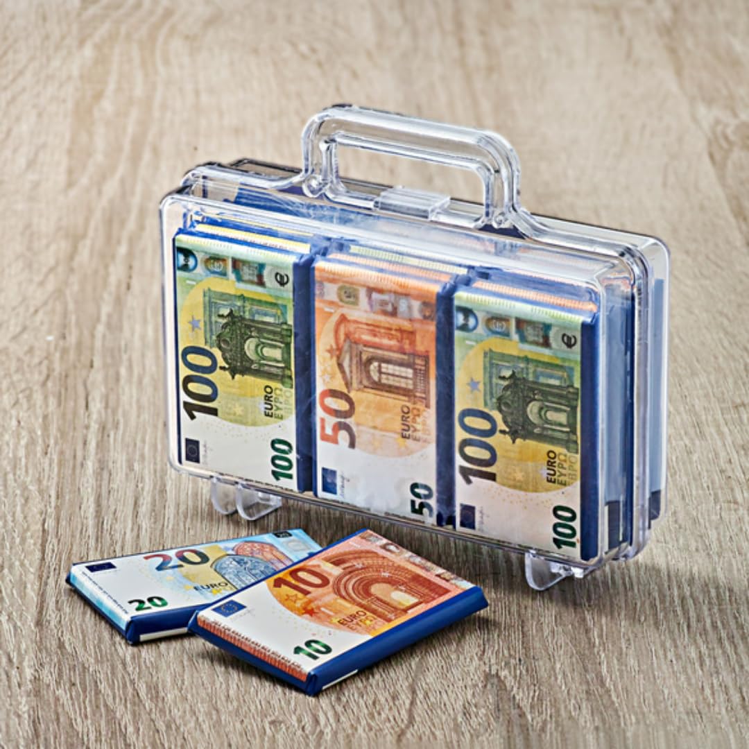 Heidel Euro Koffer groß Schokolade 112 Gramm X 5 STÜCK