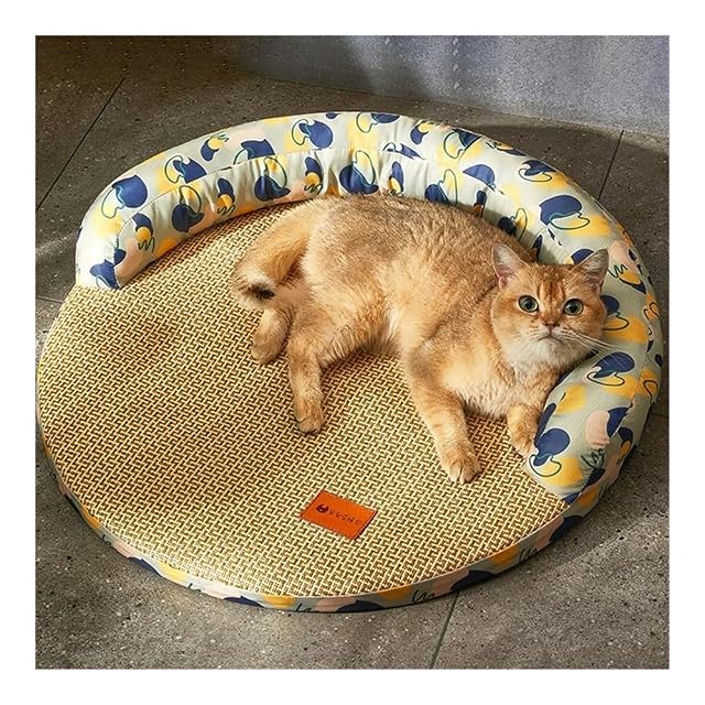 Foto 4 de 7 de HULKAY Cama de Verano para Perros pequeños y medianos, Transpirable, refrescante, Lavable, Cama para Cachorros