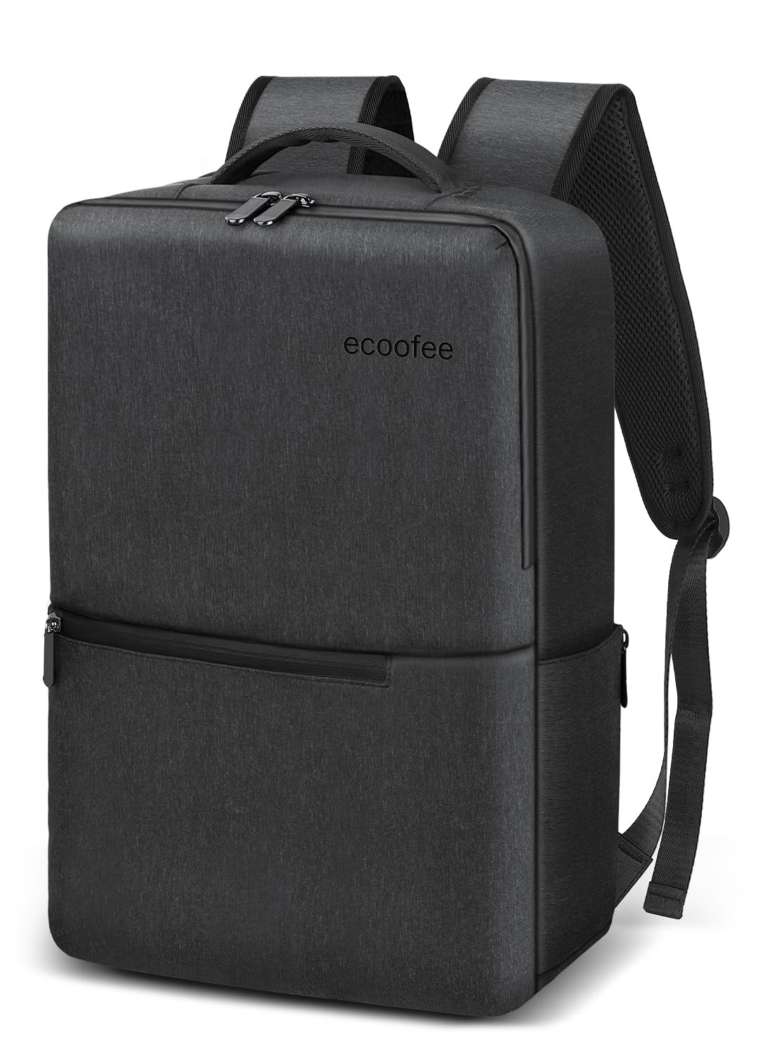 [ecoofee] ビジネスリュック メンズ 防水 15.6インチ PCリュック 止水ファスナー 軽量 リックサックメンズ 大容量 A4収納可 通勤 バックパック 薄型 高校生 通学 出張 旅行 黒 防災 男女兼用