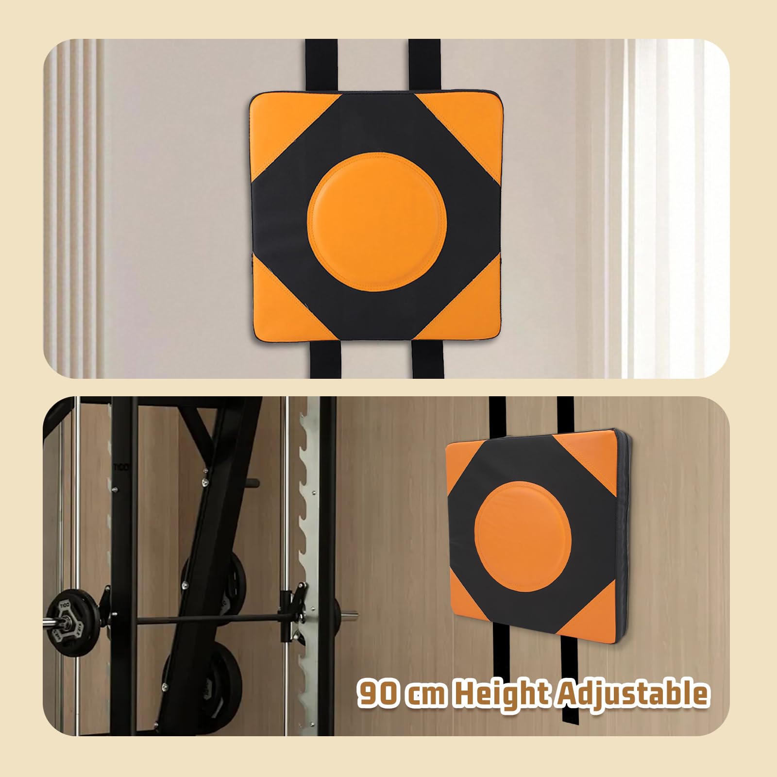 Schlagpolster Wand, Box Zielblockierpad Wandmontage, Boxtrainingspolster, Verstellbare Wandschlagpolster, Hochelastische Schwamm Wandziel Übungspolster Schlagmatte für Gym Taekwondo Boxing Training