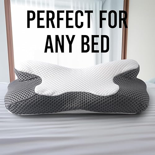 Miniatura 3 de Almohada de estrella para aliviar el dolor de cuello (firme regular) almohadas de espuma viscoelástica para soporte de cuello, almohada frontal,