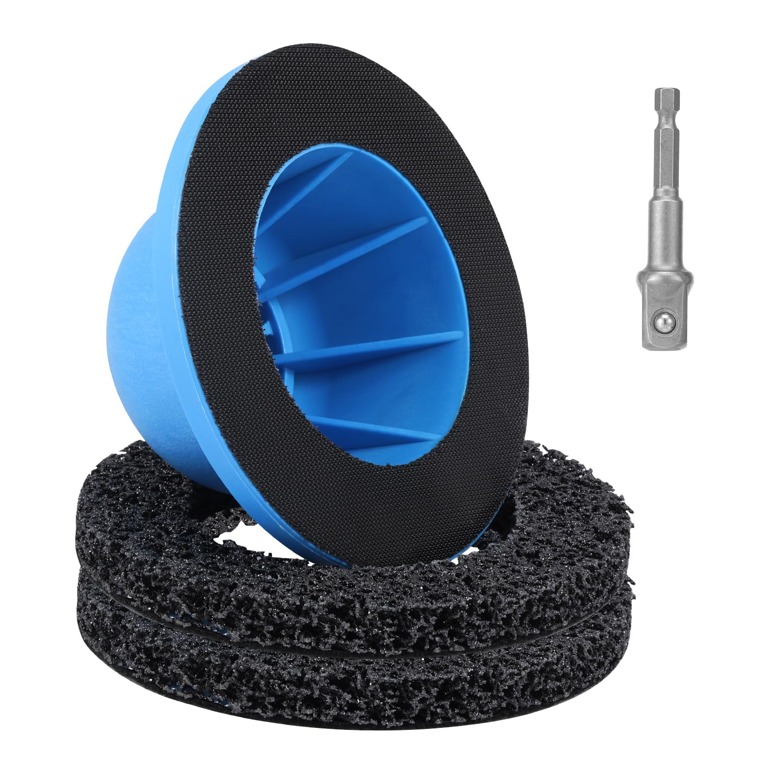 Strumento per la pulizia del mozzo ruota, kit professionale per smerigliatrice mozzo ruota da 15,2 cm con attacco quadrato da 1/2", strumento per la pulizia dei perni del mozzo del freno