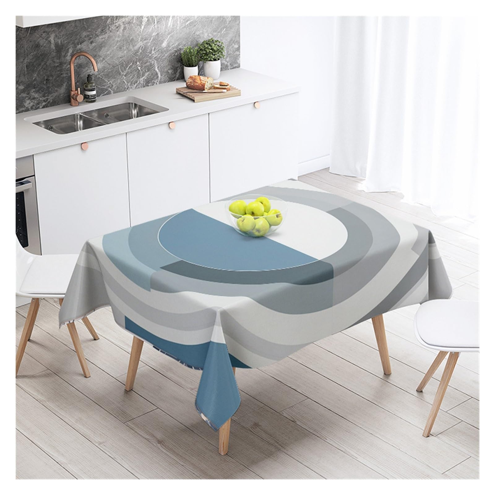 BDFJEDS Waterproof Tablecloth Abstract Geometric Tablecloth Party Decoration Restaurant Cafe Dining Table Tablecloths(Color2,100X140)