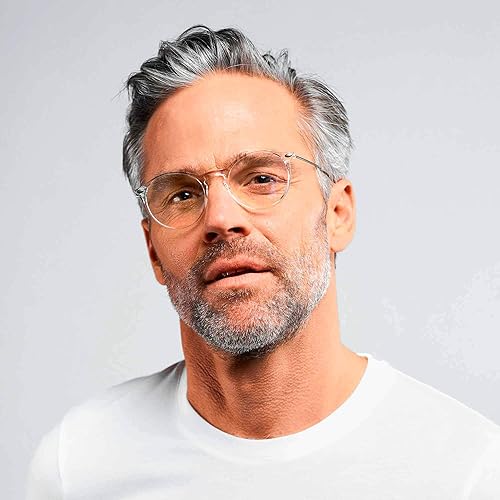 Vista 4 de NOOZ Cruz Model Essential - Lentes de lectura ópticos, forma redonda, lectores de aumento para hombres y mujeres, modelo Cruz Essential Collection