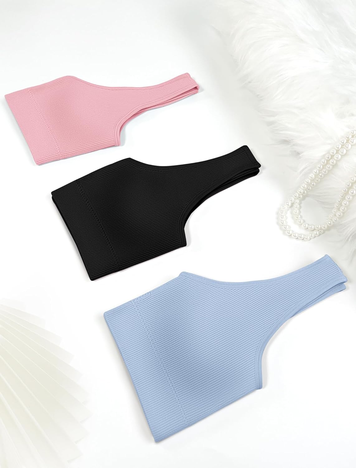 Training Bras for Girls 6-14 Sports Seamless Bra with Removable Padding Bras