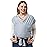Momcozy Baby Wrap Carrier, Easy to Wear Infant Carrier Slings, Lightweight Hands Free Baby Sling, Adjustable Baby Carriers for Newborn to Toddler 8-35 lbs, Grey