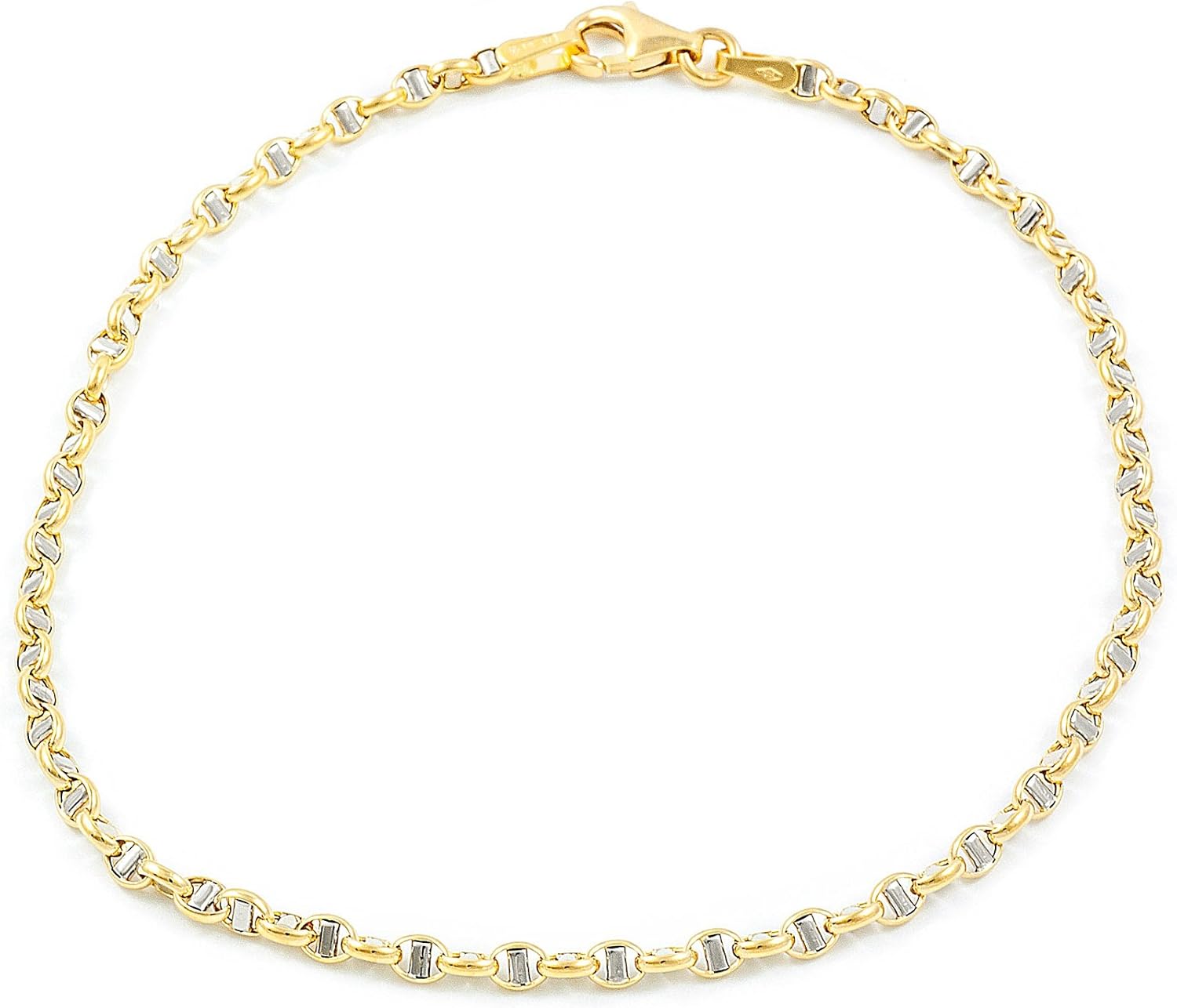 Bracciale Con Ciondolo In Oro 9 Carati Da 7,6" Per Donna, Con Motivo - Foto 7