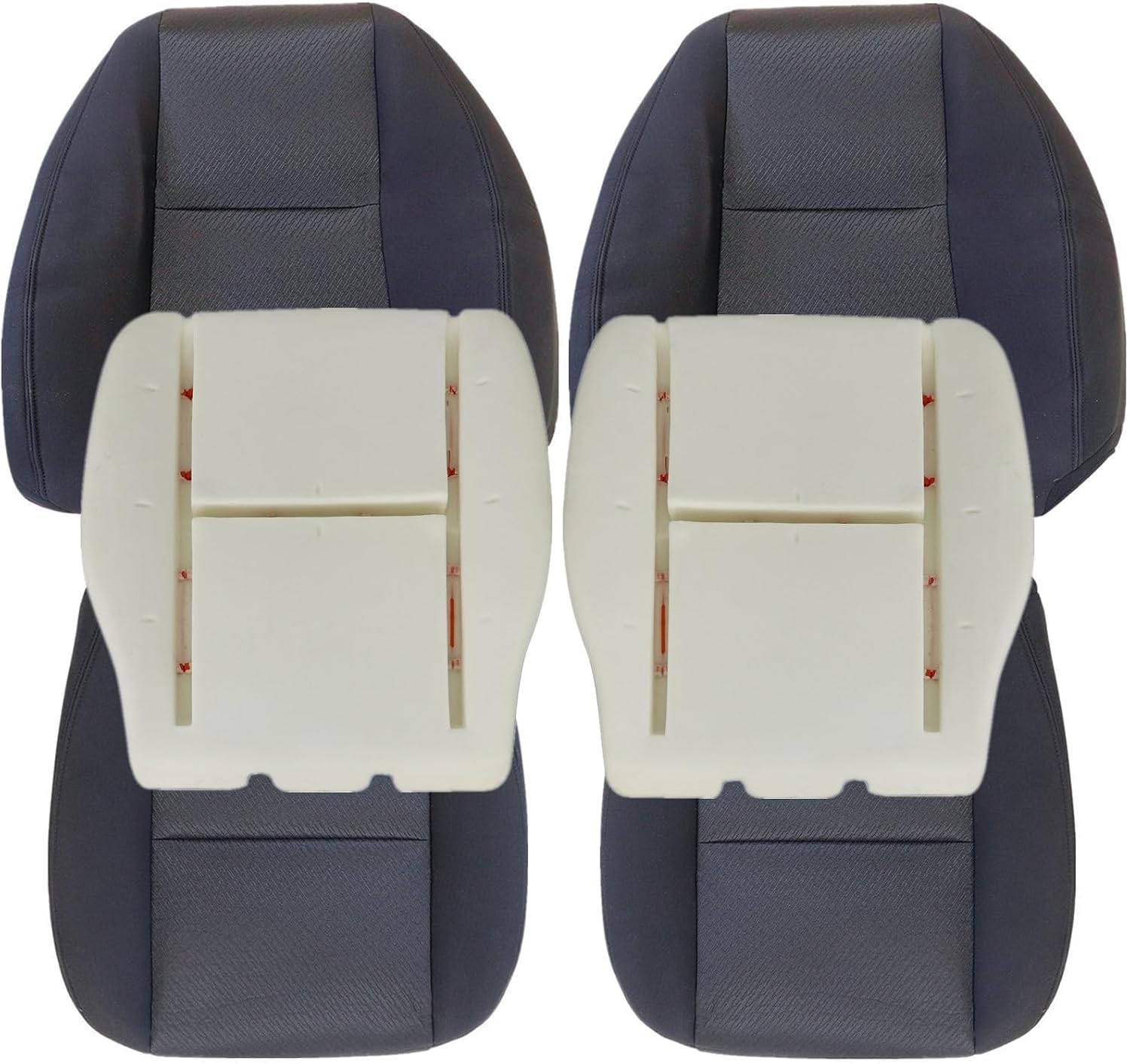 NLQR Front Cloth Seat Cover and Foam Cushion Restoration Kit (Driver & Passenger)