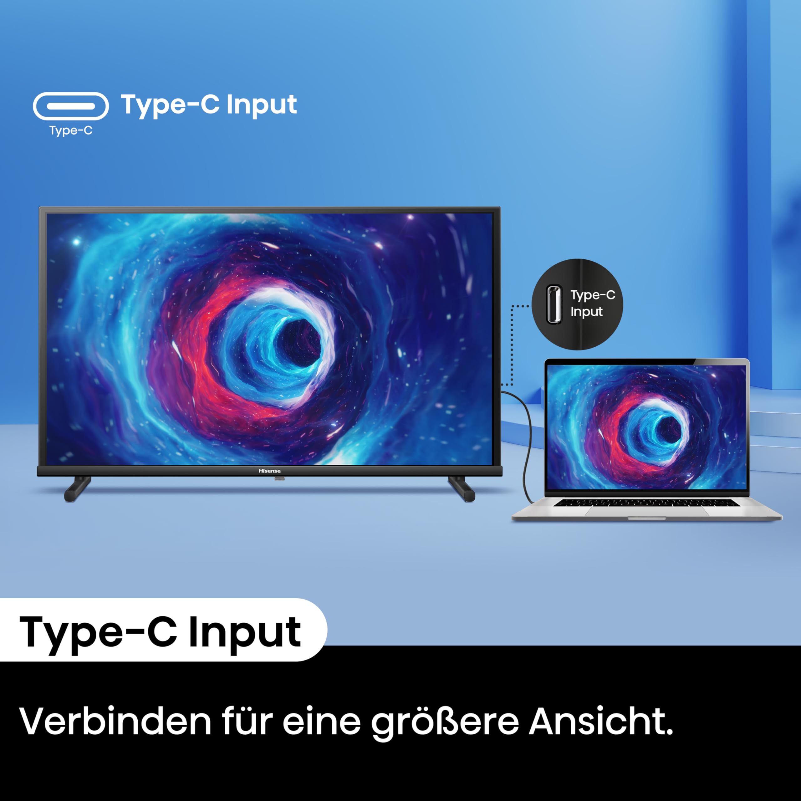 Hisense 40A5NQ 101cm (40 Zoll) QLED Fernseher Full HD, Smart TV, Triple Tuner, AI Sports Mode, Dolby Atmos, Share to TV, Duale Positionierung, WiFi, Game & Hotel Modus, Schwarz [2024]