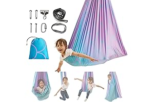 Indoor and Outdoor Sensory Therapy Double-Layer Cuddle Swing