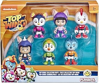 Top Wing hasbro Collection Pack of 6 Figures, 7.5 cm, Multi-Colour