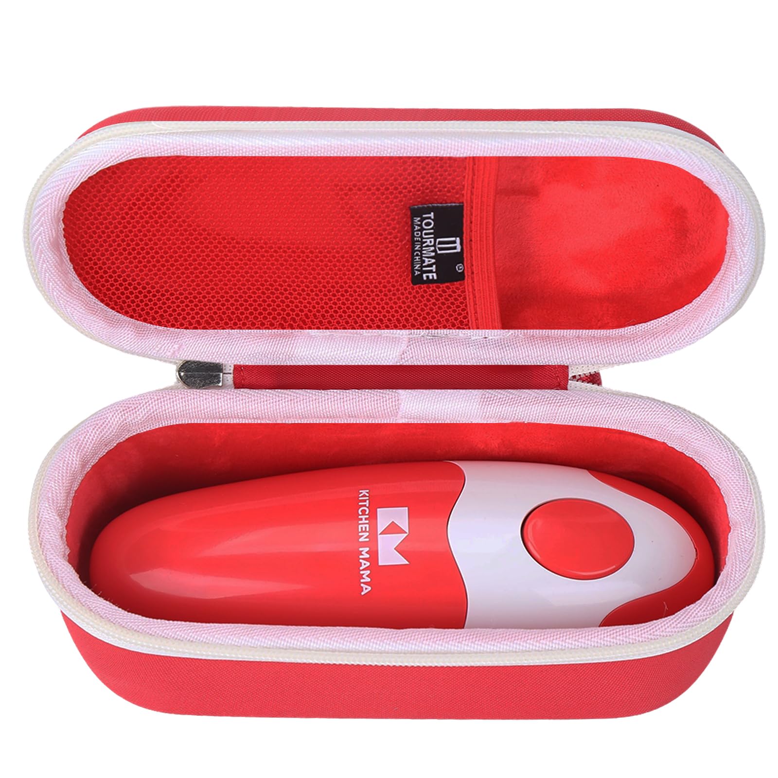 Tourmate Hard Storage Case for Kitchen Mama Electric Can Opener?case only? (Red + White)