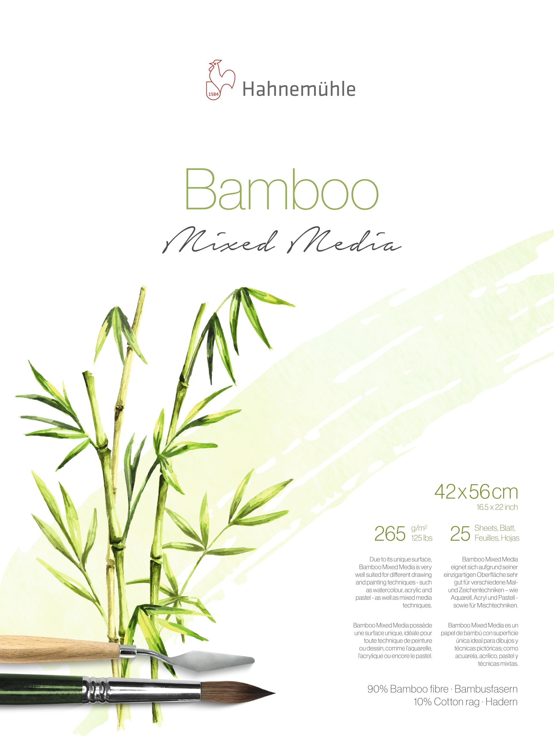 Hahnemuhle Bamboo 265gsm, 42x56cm Pad, 25 Sheets