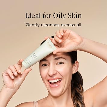 EVER Rebalance Gentle Purifying Cleanser Purifying Gel Cleanser with Salicylic Acid & Willow Bark for Oily Skin, Deep Pore Cleanse & Blemish Control, Clean-Formulated - 3.5 fl oz